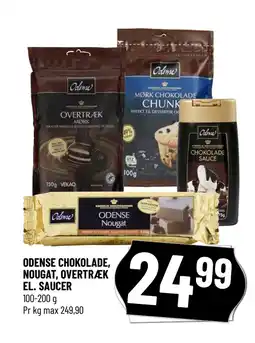 ODENSE CHOKOLADE, NOUGAT, OVERTRÆK EL. SAUCER