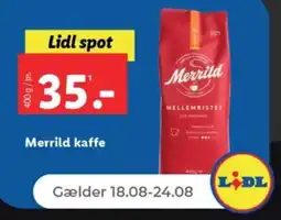 Netto Merrild kaffe tilbud