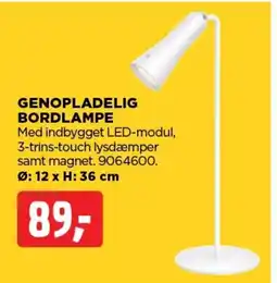 jem & fix GENOPLADELIG BORDLAMPE tilbud