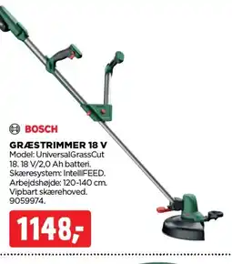 jem & fix BOSCH GRÆSTRIMMER 18 V tilbud