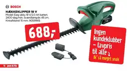 jem & fix BOSCH HÆKKEKLIPPER 18 V tilbud