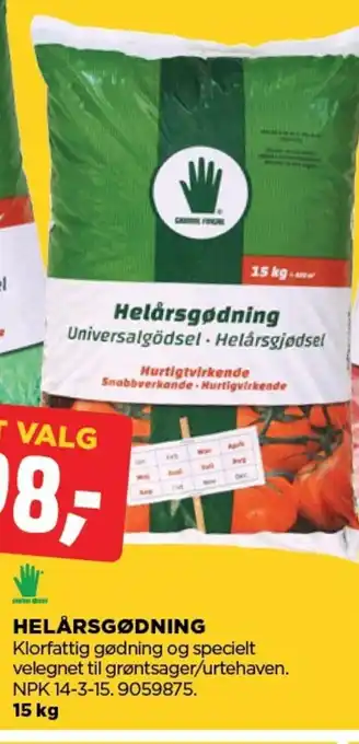 jem & fix HELÅRSGØDNING tilbud