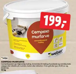 jem & fix WEBER CEMPEXO MURFARVE tilbud
