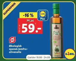 Netto Økologisk olivenolie, 59 kr tilbud