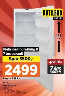 Power 186 CM KØLESKAB tilbud
