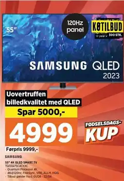 Power 55'' 4K QLED SMART TV tilbud