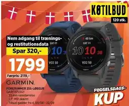 Power GARMIN FORERUNNER 255-LØBEUR tilbud