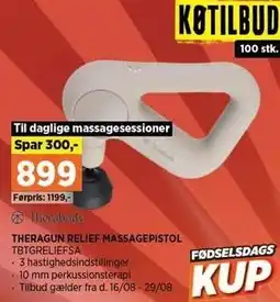Power THERAGUN RELIEF MASSAGEPISTOL tilbud