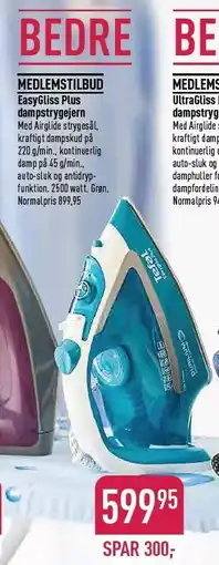 Imerco EasyGliss Plus dampstrygejern tilbud