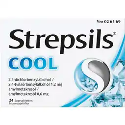 Strepsils Cool, Sugetabletter 24 tabl