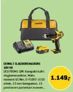 XL-BYG DEWALT SLAGBOREMASKINE 18V XR tilbud