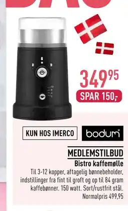 Imerco Bistro kaffemølle tilbud