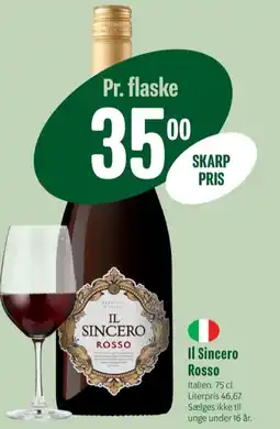 Min Købmand Italiensk Rødvin tilbud