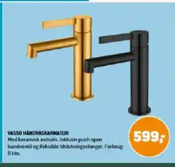 XL-BYG VASSO HÅNDVASKARMATUR tilbud