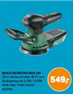 XL-BYG BOSCH EXCENTERSLIBER 18V tilbud