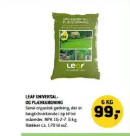 XL-BYG LEAF UNIVERSAL- OG PLÆNEGODNING tilbud