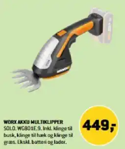 XL-BYG WORX AKKU MULTIKLIPPER tilbud