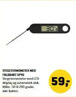 XL-BYG STEGETERMOMETER MED FOLDBART SPYD tilbud