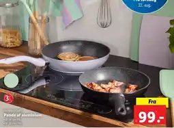 Lidl Pande af aluminium tilbud