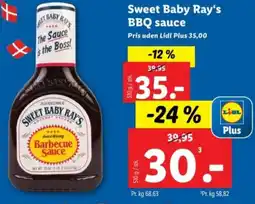 Lidl Sweet Baby Ray's BBQ sauce tilbud