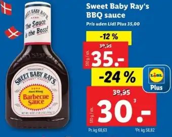 Lidl Sweet Baby Ray's BBQ sauce tilbud