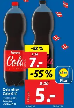 Lidl Cola eller Cola 0 % tilbud