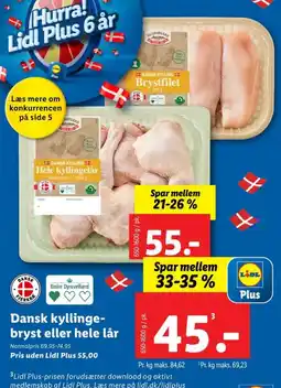 Lidl Kyllingelår tilbud