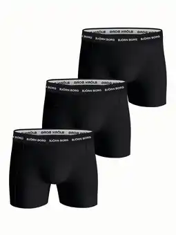 Matas Björn Borg Cotton Stretch Boxer 3 Pak Sort S tilbud