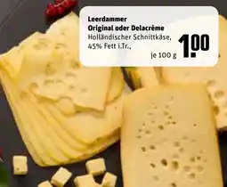 REWE DE Leerdammer Original oder Delacrème tilbud