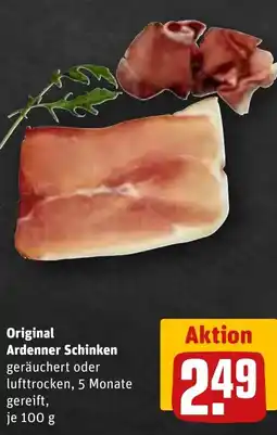 REWE DE Original Ardenner Schinken tilbud