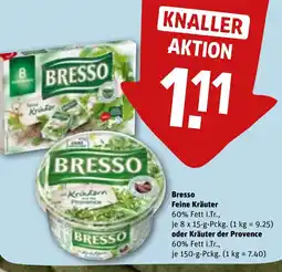 REWE DE Bresso Feine Kräuter oder Kräuter der Provence tilbud