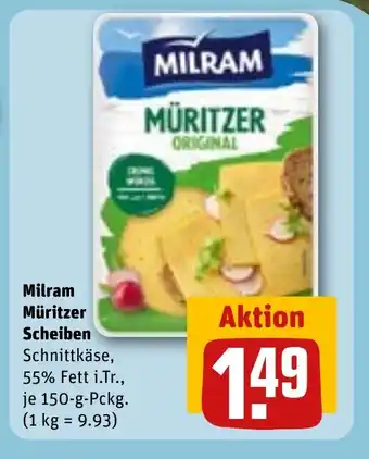 REWE Milram Müritzer Scheiben tilbud