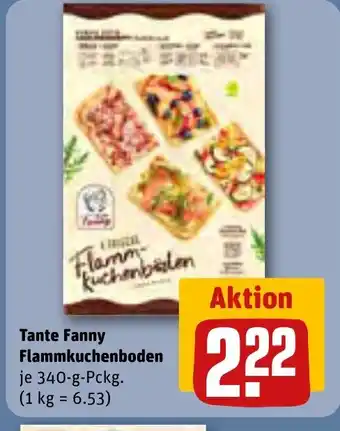 REWE DE Tante Fanny Flammkuchenboden tilbud