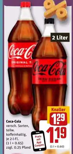 REWE DE Coca-Cola 2 l. tilbud