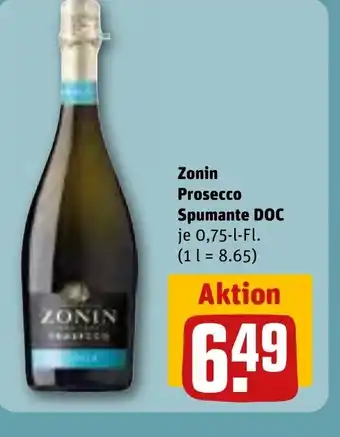 REWE DE Zonin Prosecco Spumante DOC tilbud