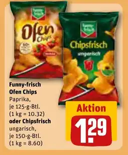 REWE DE Funny-frisch Ofen Chips oder Chipsfrisch tilbud