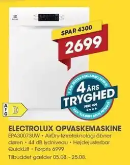 Punkt1 Electrolux Opvaskemaskine tilbud