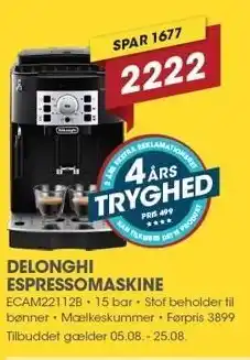 Punkt1 Delonghi Espressomaskine tilbud