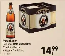Citti Franziskaner Hell oder Hefe alkoholfrei tilbud