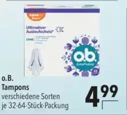 o.B. Tampons verschiedene Sorten