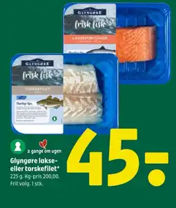 Coop 365 Glyngøre lakse- eller torskefilet tilbud