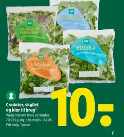Coop 365 C salater, skyllet og klar til brug tilbud