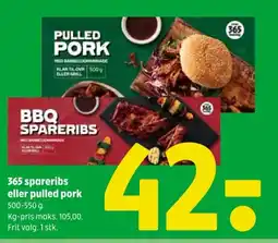 Coop 365 365 spareribs eller pulled pork tilbud