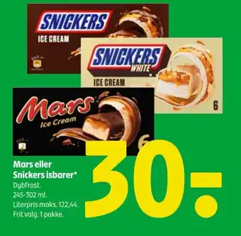 Coop 365 Mars eller Snickers isbarer tilbud