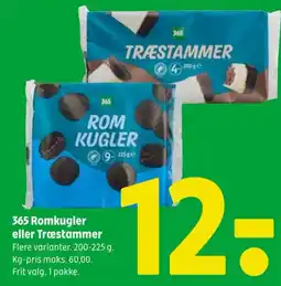 365 Romkugler eller Træstammer