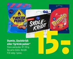 Dumle, Skolekridt eller Tyrkisk peber