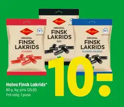 Coop 365 Halva Finsk Lakrids tilbud