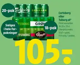 Coop 365 Carlsberg eller Tuborg øl tilbud