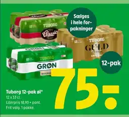 Coop 365 Tuborg 12-pak øl tilbud
