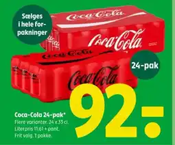 Coop 365 Coca-Cola 24-pak tilbud